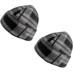 baal Men's and Women's Knitted Woollen Winter Warm Skull Cap Pack of 2-picture-10