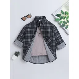 BAATCHEET Boys Premium Checked Casual Shirt-picture-14