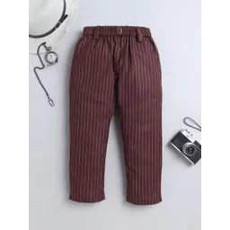BAATCHEET Boys Striped Pure Cotton Trousers-picture-39