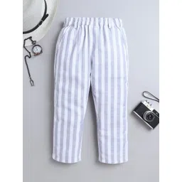 BAATCHEET Boys Striped Pure Cotton Trousers-picture-12