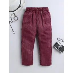 BAATCHEET Boys Striped Pure Cotton Trousers-picture-30