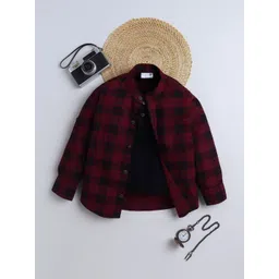 BAATCHEET Boys Tartan Checks Checked Casual Shirt-picture-58