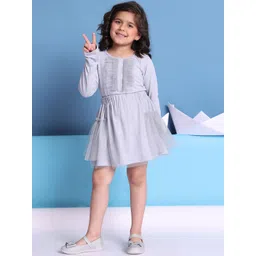 Baawri Girls Long Sleeves Pure Cotton Top With Skirt-picture-47