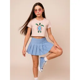 Baawri Girls Round Neck Crop Top-picture-53