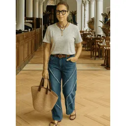 Baawri Soild Cotton Regular Top-picture-23