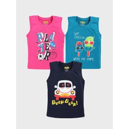 Baba & Baby Boys Pack Of 3 printed Cotton Regular Fit T-shirt-picture-42