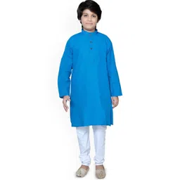 Baba & Baby Boys Regular Pure Cotton Kurta with Churidar-picture-20