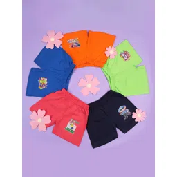 Baba & Baby Infant Boys Pack of 10 Printed Pure Cotton Shorts image 5