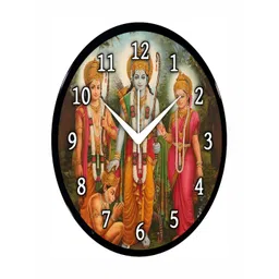 Babawill Black & Green Printed Wall Clock-picture-1