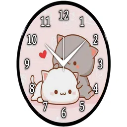 Babawill Multicoloured & Black Printed Contemporary Wall Clock-picture-41