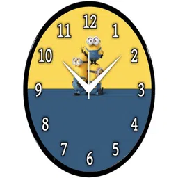 Babawill Yellow & Blue Printed Wall Clock-picture-36