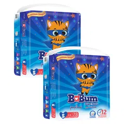 Babum Super Pants  Diaper Small - 78 Pieces - (Pack of 2)-picture-15
