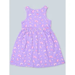 Baby Co Organics Flutterby Girls Conversational Print Cotton Fit and Flare Dress image 2