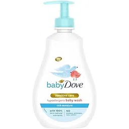 Baby Dove Rich Moisture Hair to Toe Baby Wash 400 ml, No Tears Body Wash for Baby's Soft Skin - Hypoallergenic, No Sulphates, No Parabens-picture-18