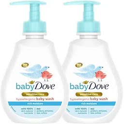 Baby Dove Rich Moisture Hair to Toe Baby Wash, No Tears Body Wash for Baby's Soft Skin - Hypoallergenic, No Sulphates, No Parabens, 200 ml (Pack of 2)-picture-12