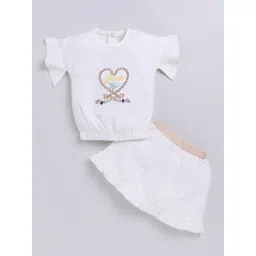 BABY GO Girls Printed T-shirt With Shorts-picture-35