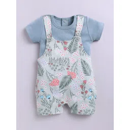 BABY GO Kids Printed Cotton Dungaree With T-Shirt-picture-50