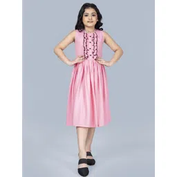 BABY HOME Girls Pink Dresses-picture-42