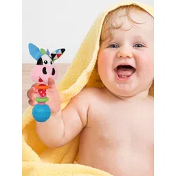 Baby Moo Kids Pink Cow Handheld Rattle-image-21