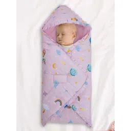 Baby Moo Kids Pink Printed Wrapper-image-22