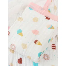 Baby Moo Pink & White Checked 210 GSM Single Bed Blanket-image-8