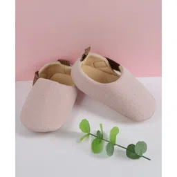 Baby Moo Textured Velcro Closure Booties - Pink-image-35