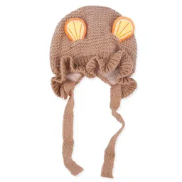 Baby Moo Unisex Kids 3D Ear With Tie Knot Beanie-picture-36