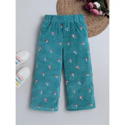 Baby Nation Girls Embroidered Slim Fit Culottes Trousers-picture-48