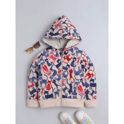 Baby Nation Unisex Kids Printed Hooded Sweatshirt image 2