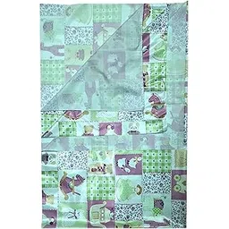 Baby Plastic Sheet | Baby Bed Protector | 0-18 Months | 90 x 135 cm (Green Zoo)-picture-18