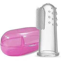 Baby Silicone Finger ToothBrush with case for Easy Cleaning, Massaging, and Soothing Gums, Oral Hygiene-picture-32