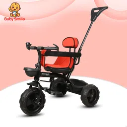 baby smile Tricycle with Parental Handle | Armrest and for Ages (1-5 years) BS-ST-04-RED Tricycle-picture-16