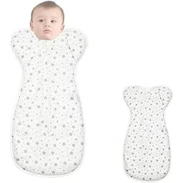 Baby Swaddles for Newborns, 100% Cotton Baby Swaddle Wrap for Newborns Arms Up Baby Sleeping Blanket Zipping Baby Sleeping Bag Newborn Sleep Sacks for Startle Reflex for Baby 0-6 Months-picture-24