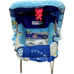 10 in 1 Carry Plastic Cot/Bouncer with Mosquito Net and Swinging Ropes Rocker and Bouncer-image-47