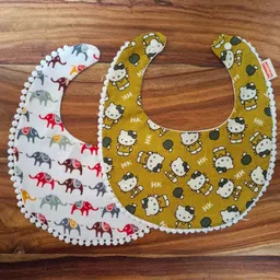 babycov Cute and Comfy Baby Bibs-Cat-elephant-Bibs-2-pcs-picture-24