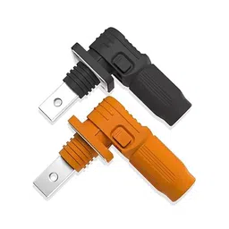 babygroww OLEIO~ Quick Battery Connector Terminal – 125A (Orange + Black) 1500V DC, Heavy Duty Power Connector for Battery, Solar & Industrial Systems ESS Connector (1 Set) image 1