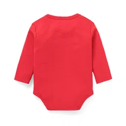 Babyhug 100% Cotton Knit Full Sleeves Striped & Animal Printed Pack of 3 - Red & Light Grey image 3