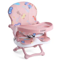 Babyhug 2 in 1 Kids Feeding Chair & Booster Chair with Removable Tray & Seat Cushion - Pink| Adjustable Height| Safety Harness| Foldable Legs| Non Slip Base| Easy to Clean| Durable Built-picture-28