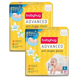 Babyhug Advanced Pant Style Diapers Large (L) Size - 23 Pieces - (Pack of 2)-picture-13
