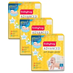 Babyhug Advanced Pant Style Diapers Large (L) Size - 23 Pieces - (Pack of 3)-picture-23