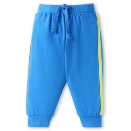 Babyhug Cotton KnitFull Length Dino Printed Lounge Pants Pack of 5 - Aqua Blue & Green image 2