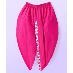 Babyhug Cotton Woven Full Sleeves Paisley Printed Kurta Dhoti Set - Pink image 5