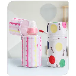 Babyhug Feeding Bottle Cover with Zip Polka Print  Pack Of 2  Multicolour - Fits Upto 330 ml  Each-picture-35