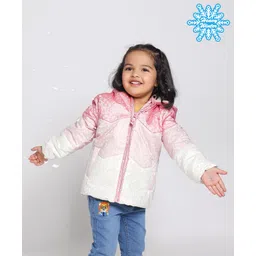 Babyhug Full Sleeves Hooded Jacket - Pink-picture-12