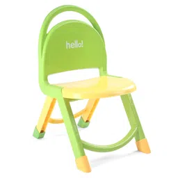 Babyhug Hello Kids Portable Non-Slip Folding Chair - Yellow & Green | Light Weight| Anti-skid Legs| No Assembly Required| Indoor and Outdoor-picture-20