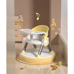Babyhug Kids Feeding Chair with Removable Food Tray - Yellow| Easy Assembly| Home & Classroom Use| Ideal for Indoor & Outdoor| Soft Seat| Home & Classroom Use| Comfortable Backrest| Dining Chair-image-8