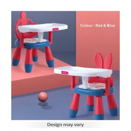 Babyhug Kids Feeding Chair with Removable Food Tray| Easy Assembly| Home & Classroom Use| Ideal for Indoor & Outdoor| Soft Seat| Home & Classroom Use| Comfortable Backrest| Dining Chair - Red & Blue-image-13