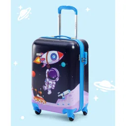 Babyhug Kid's Small 1 Day Trip Trolley Bag Space Theme Print Purple -20 Inches-picture-23