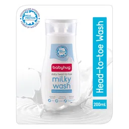 Babyhug Milk Protein Formula Daily Head To Toe Milky Wash - 200 ml-image-8