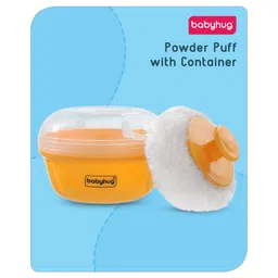 Babyhug Powder Puff with Container -Yellow-picture-16
